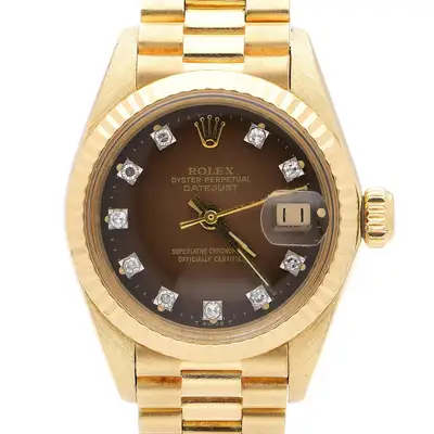 Rolex 6917 Datejust Presidential Brown Gold