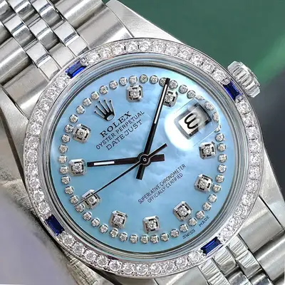 Rolex Datejust for with Blue Mother