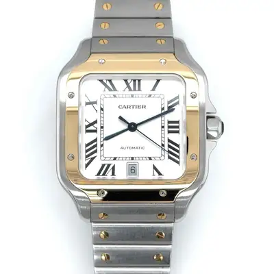 Cartier Santos Large 18k Yellow Gold/Steel