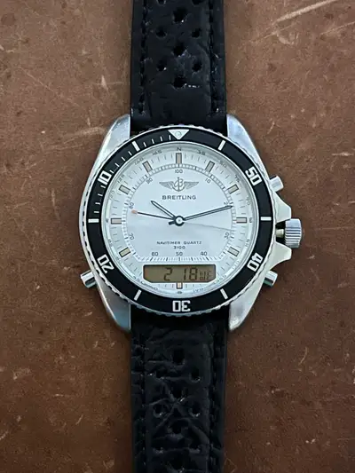 Breitling Pluton 3100 White/ Navitimer Ana/Digi