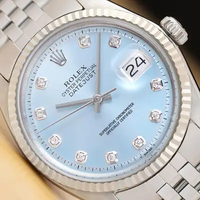 Rolex DATEJUST 1601 ICE BLUE DIAMOND