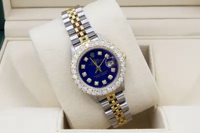 Rolex Datejust Custom 2ct Diamond Bezel