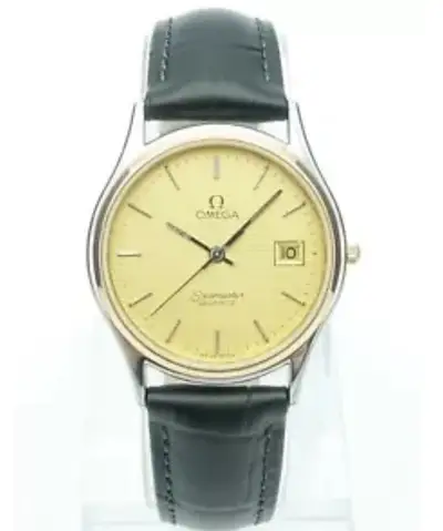 Omega seamaster omega ’s Stunning black leather