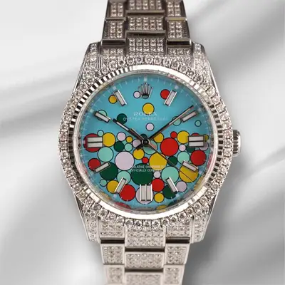 Rolex Oyster Perpetual 10ct Iced Out