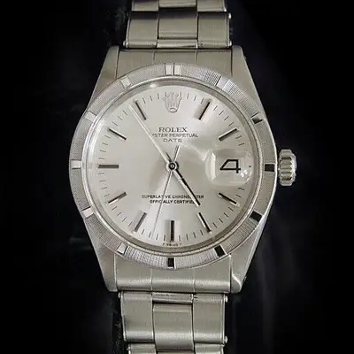 Rolex Date Stainless Steel Oyster Rivet