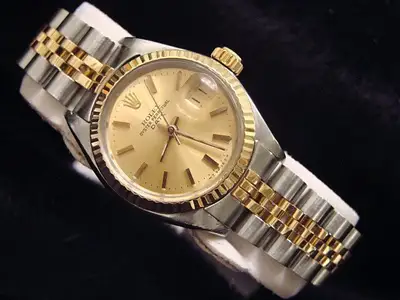 Rolex Date 6917 2Tone Yellow Gold