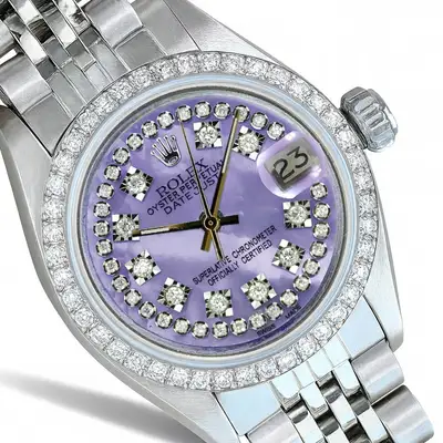 Rolex Datejust Stainless Steel Purple MOP