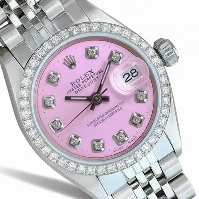 Rolex Datejust Stainless Steel Pink 0.85