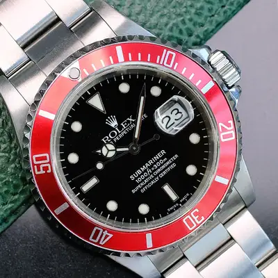 Rolex Submariner Black Red Insert Steel