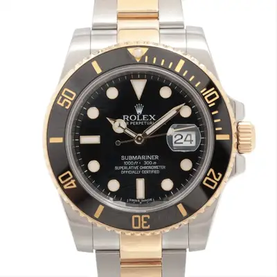 Rolex Rolex SUBMARINER DATE 116613LN SS×YG SS×YG AT black dial