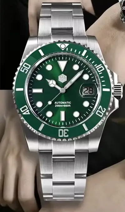 San Martin Upgraded Green Diver SN0017