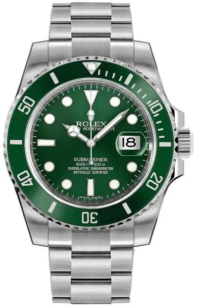Rolex Rolex Submariner Hulk 116610LV 40mm Green Dial Stainless Steel Watch w/ Stickers