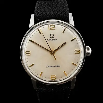 Omega SEAMASTER GOLD TONE NUMERALS 'S