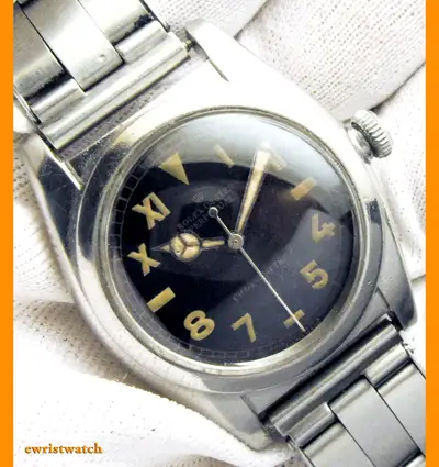 Rolex Oyster Perpetual Bubbleback Black Gilt