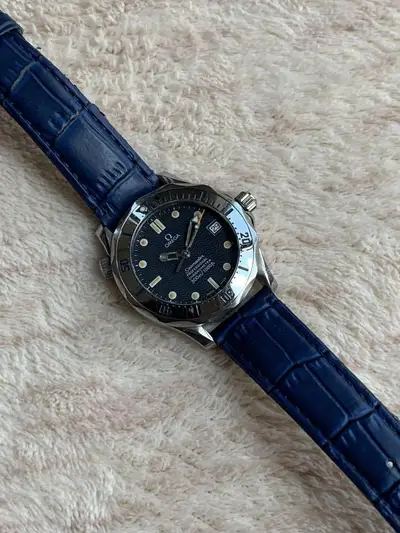 Omega Workig!! Omega Seamaster Professional 300 Leather