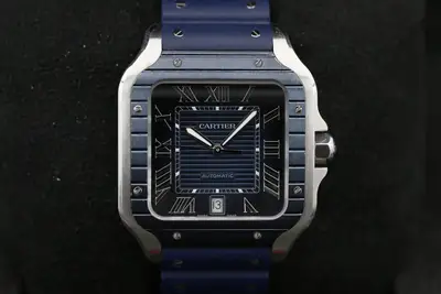 Cartier WSSA0048 Blue CARTIER SANTOS 39