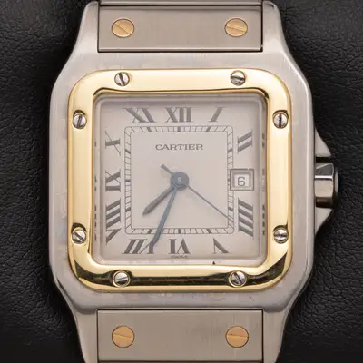 Cartier Santos de Cartier Galbée Gold Stainless