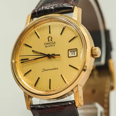 Omega Seamaster Cal.1342 Push Crown Gold