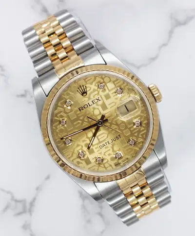 Rolex Datejust in Steel Gold with