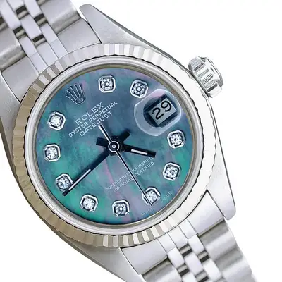 Rolex Datejust Stainless Steel Black 14KW
