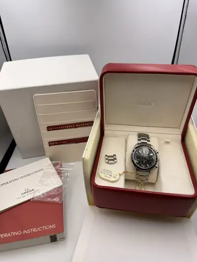 Omega speedmaster chronometer steel B&P 32105000