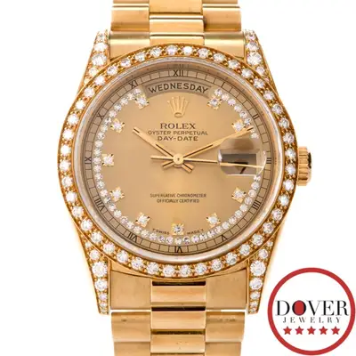 Rolex President Day-Date Diamond String Bezel