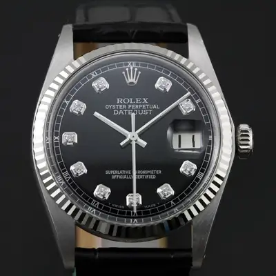 Rolex DATEJUST 1601 WHITE GOLD& STAINLESS