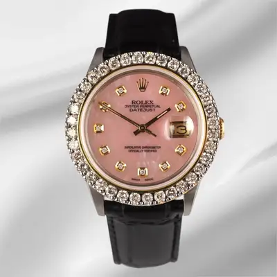 Rolex Datejust 2-Tone 2.25ct Pink Mop
