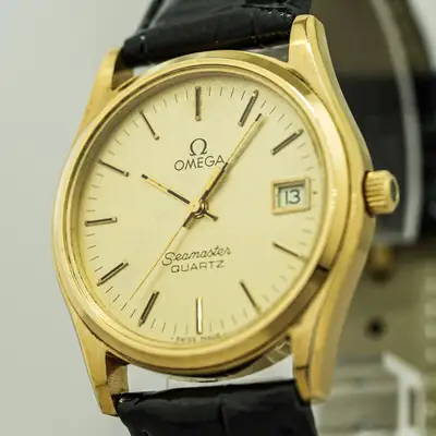 Omega Seamaster Cal.1342 Push Crown Gold