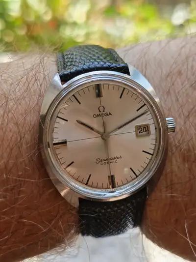 Omega Seamaster Cosmic Silver Sunburst Stunning