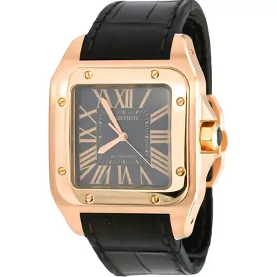 Cartier 18k Rose Gold Santos 100