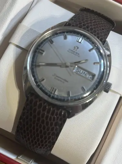 Omega Seamaster Cosmic, Day/Date, OG Crown