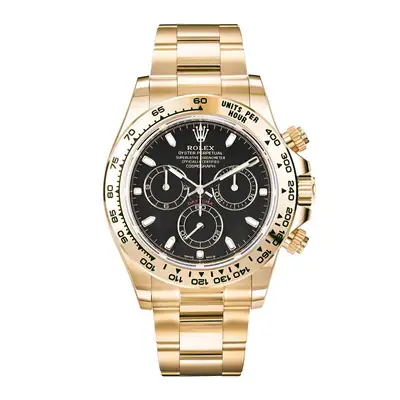 Rolex Daytona Black Index Hour Yellow