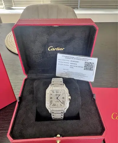 Cartier Santos De Cartier Large Full Bussdown