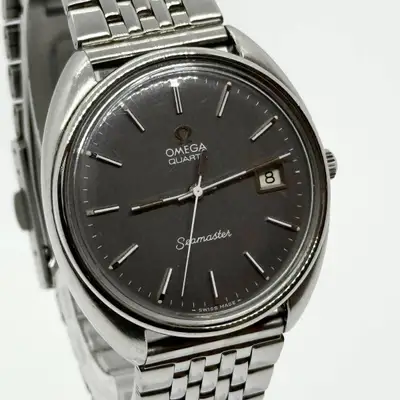 Omega Seamaster Grey Silver 38. Auth