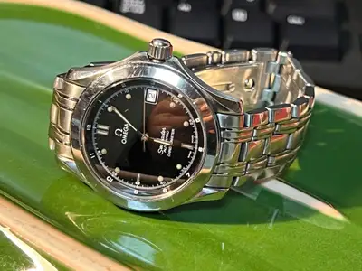 Omega Seamaster Chronometer Date Silver Working