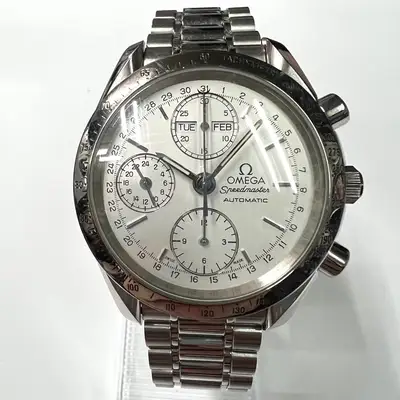 Omega Speedmaster Chronograph Silver Case Date