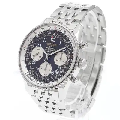 Breitling NAVITIMER A23322 SS Black Silver