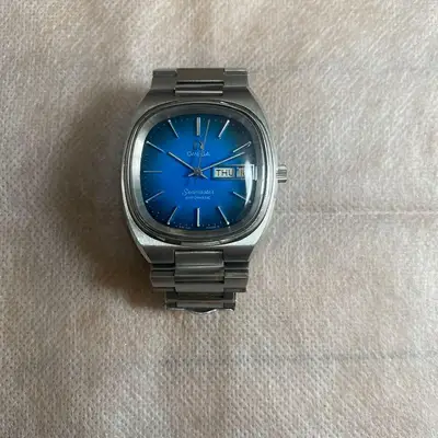 Omega Seamaster TV Screen Blue