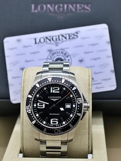 Longines Hydroconquest Ref.L3.6403 Rotating Bezel BlackDial