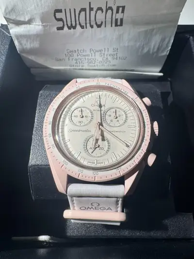 Omega x Swatch Speedmaster MoonSwatch Pink