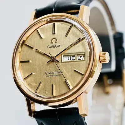 Omega **NEAR OMEGA Seamaster Cal.1020 Gold Day/Date