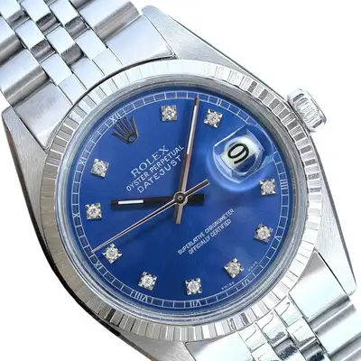 Rolex Datejust Stainless Steel Blue Engine