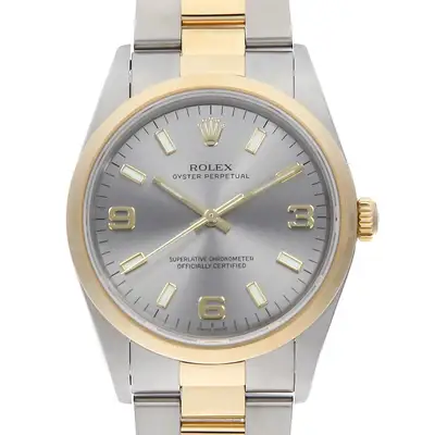 Rolex Oyster perpetual gray 369 white