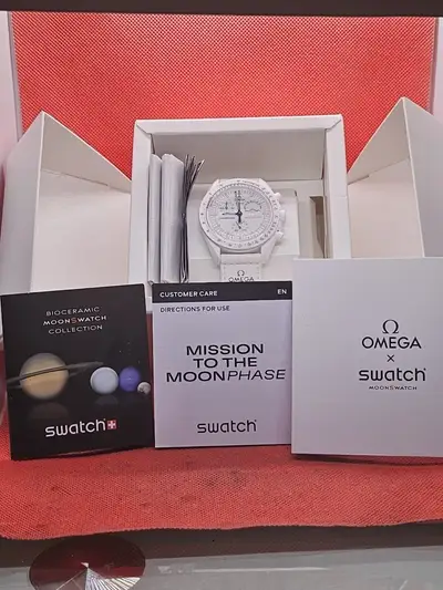 Omega Swatch Speedmaster Moon Phase Snoopy