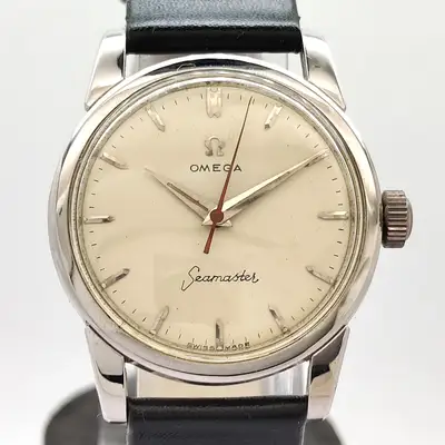 Omega SEAMASTER CREAM COLOR WIND STEEL