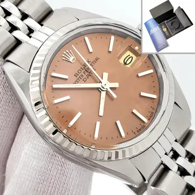 Rolex Datejust Orange Index White Gold