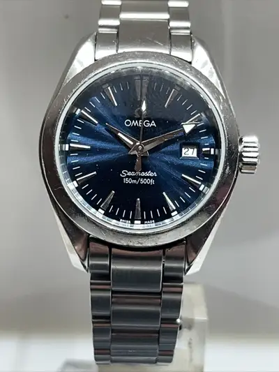 Omega Stainless Steel Omega Aqua Terra Wrist