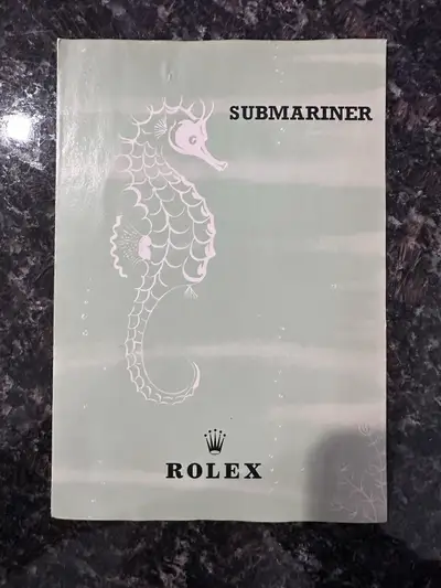 Rolex Authentic Vintage Rolex Submariner 5510 Leaflet english 1960
