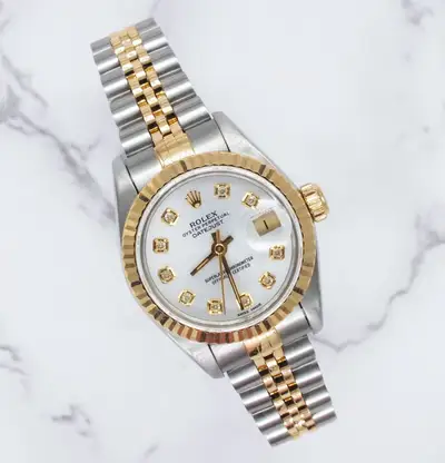 Rolex Datejust with Silver